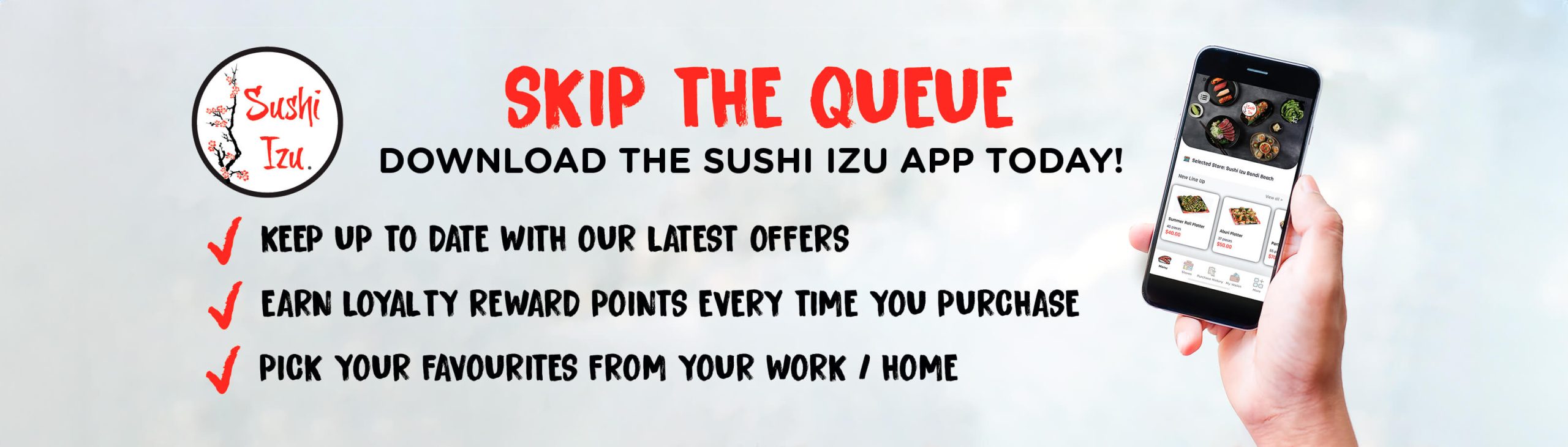 Skip the Queue - get the App